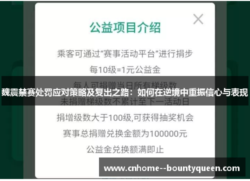 魏震禁赛处罚应对策略及复出之路:如何在逆境中重振信心与表现 魏震禁赛处罚应对策略及复出之路:如何在逆境中重振信心与表现